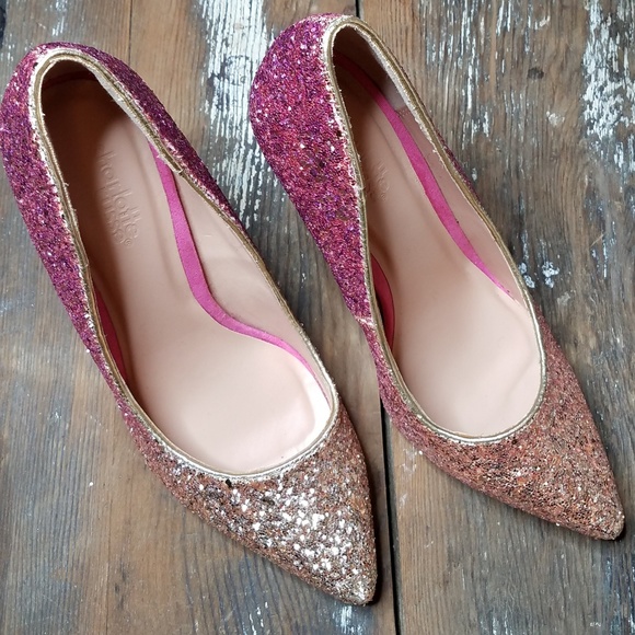 Fuchsia ombre glitter heels - Picture 3 of 5